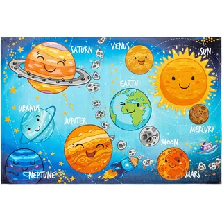OBSESSION My Torino Kids 230 Kinderteppich 80 x 120 cm Blau/Mehrfarbig