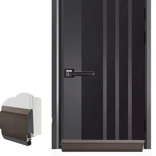 Absenkbare Bodendichtung Automatische Türdichtung aus Aluminium Zur Aufputzmontage, Selbstklebende Dichtungsleiste für Den Unteren Spalt, Schall- Und Zugluftstopper(Brown,42in/107cm)
