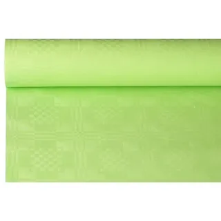 DeinPack 1 x Tischdeckenrolle 1m x 50m hellgrün  Damast Tischtuch Rolle  Einweg Tischdecke 50 Meter lang 1 Meter breit