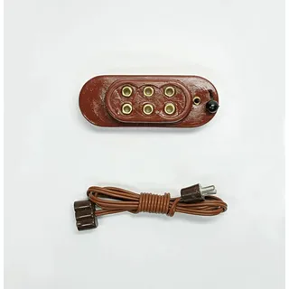 Anschluss-Set 60 cm mit Schalter und 3 Anschlüssen für elektrisches Krippenzubehör, Flachbatterie bis 4,5 V