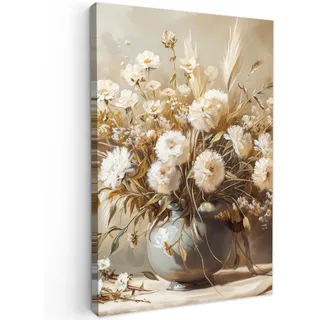 onlywow Leinwand Bilder Elegante Blumen | Gr.: 20 x 30 cm