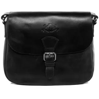 Sid & Vain YALE Umhängetasche Leder Schwarz