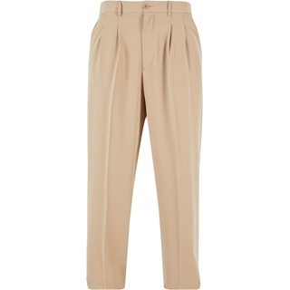 Urban Classics Stoffhose - Wide Fit Pants - W31L32 bis W38L34 - für Männer - Größe W32L32 - sand - W32L32