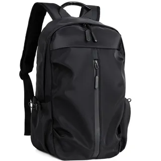 Anynoch Business Rucksäcke für Herren Wasserdichter Hightech-Arbeitsrucksack mit Gepäckgurt Design Reise Laptoptasche für Notebooks bis 14 Zoll (schwarz)