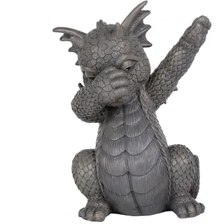 Pacific Giftware Gartenfigur Drache Dab Tanzfigur 24 cm - Gartendrache Fantasy Deko Statue Garten Figur