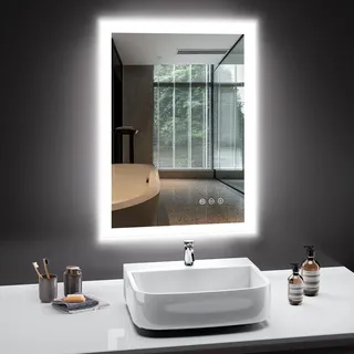 pesenxan 50x70 cm, 3 Lichtfarben, Dimmbar, Speicherfunktion, IP44 Horizontal/Vertikal