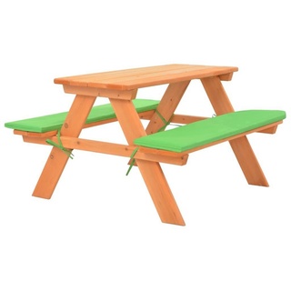 vidaXL Gartenlounge-Set Kinder-Picknicktisch mit Bänken 89×79×50 cm Massivholz Tanne, (1-tlg) braun