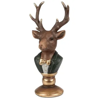 formano Dekofigur Tiere im Anzug Weihnachtsdeko, Auf Sockel, Braun, Hirsch, H: 37cm braun