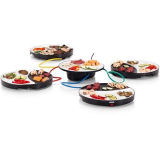 Princess Dinner4All Tischgrill - für bis zu 4 Personen, Teppanyaki-Grill, abnehmbare Porzellanplatten, 103080