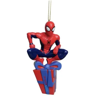 VARZI Dekoration Seit 1956 Spiderman Baum Dekoration Mit Geschenken Rot Comic HANGING_ORNAMENT Polyresin Weihnachten
