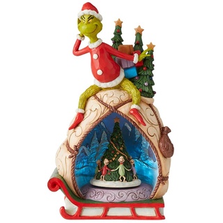 The Grinch By Jim Shore Grinch Lighted Rotator Figurine