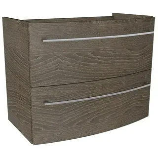 Camargue Swing Waschbeckenunterschrank  (79,4 x 45,6 x 63 cm, Eiche Maron)