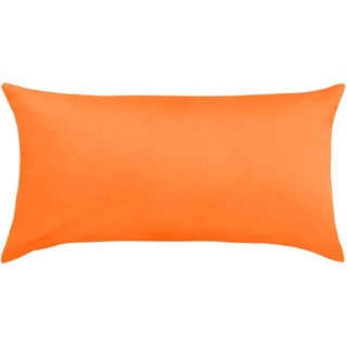 Schlafgut Kissenbezug einzeln 40x80 cm | orange  Kissenbezug Basic Jersey Baumwolle