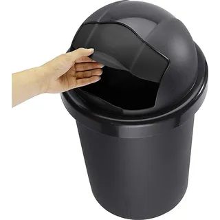 Abfalleimer 10 l ROLL BOB, Farbe:Schwarz - Schwarz