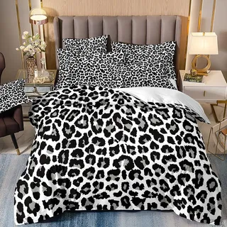 NPCEED Bettwäsche 135x200 Leopardenmuster,Buntes Leopard Bettwäsche Set für Jungen Mädchen Erwachsene,Bettwäsche Sexy Leopardenmuster mit Kissenbezug 50x75 cm (Stile8,135x200cm)