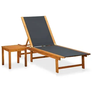 vidaXL Sonnenliege 129 x 68 x 40 cm Braun