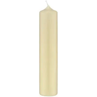 6 Altar Kerzen Champagner 10% BW Anteil (Bienenwachs Kerzen) 20 x 6 cm im XXL Format, Jede Kerze ist handcellophaniert, deutsche Marken Kerzen Kopschitz Kerzen in RAL Kerzenqualität