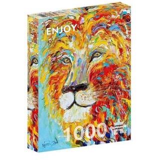 ENJOY-1416 - Bunter Löwe, Puzzle, 1000 Teile