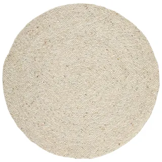 Linea Natura Handwebteppich, Beige, Textil, Steinoptik, rund, Care & Fair, Handmade in India, in verschiedenen Größen erhältlich, leicht zusammenrollbar, Teppiche & Böden, Teppiche, Naturteppiche