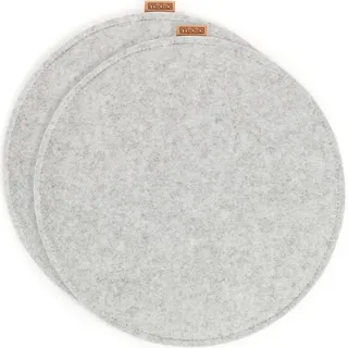 MIQIO Sitzkissen 35 x 35 cm Hellgrau