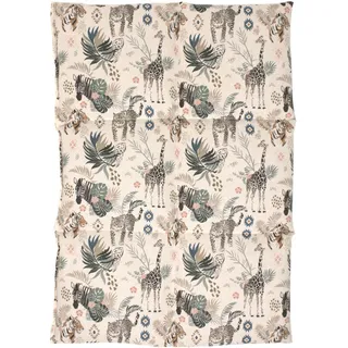 Bio-Dinkelkissen groß 6-Kammer 40x30cm - Bio Füllung & Bio-Stoff "Wilde Tiere" - Wärmekissen Körnerkissen