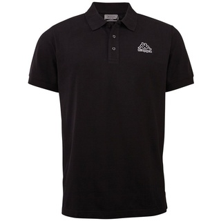 Kappa Poloshirt in hochwertiger Baumwoll-Piqué Qualität schwarz XL (56/58)