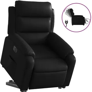 vidaXL Relaxsessel mit Aufstehhilfe Elektrisch Kunstleder 92,5 x 100 x 0 cm Schwarz