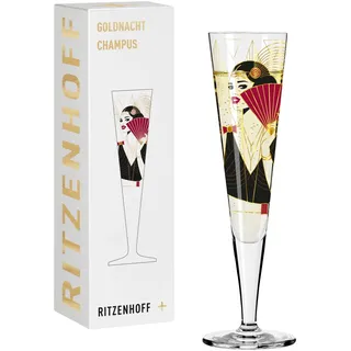Ritzenhoff & Breker RITZENHOFF Champagnerglas Goldnacht #28 von Samy Halim