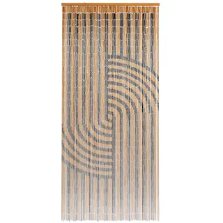 CONACORD Decona Japandi Ösen 90 x 200 cm Braun/Schwarz