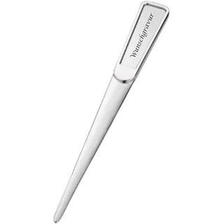 Schmalz Formschöner Brieföffner NEW YORK mit Gravur aus Metall, inkl. Gravur rechteckig Silber glänzend neu