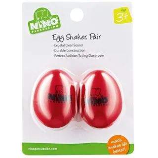 Meinl Percussion Nino Percussion NINO540R-2 Egg-Shaker Normale Größe in Rot 2er Set