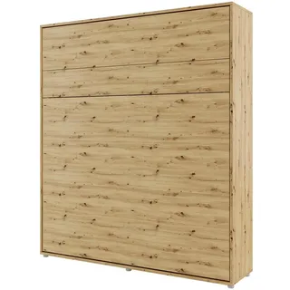 Homlando Lenart Schrankbett Bed Concept BC13 180x200 cm - Vertikal Schrankklappbett - Schrank mit integriertem Klappbett - Wandbett mit Lattenrost - Murphy Bed (Artisan Eiche)