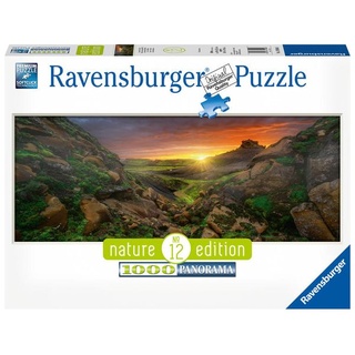 Puzzle Ravensburger Sonne über Island (Panorama) Nature Edition 1000 Teile