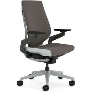 Steelcase Ergonomischer Bürostuhl: Gesture, 360°-Armlehnen, Dunkelbraun | Leicht montierbar, Universalrollen, Premium-Materialien, bis 180 kg und 190 cm, sitzkomfort