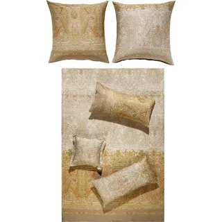 Bassetti Bettwäsche Bettwäsche "Michelle V6", Mako-Satin, Ornamente beige|braun