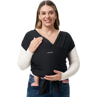 Momcozy Babytrage aus Polyester-Spandex BJ001 - Schwarz
