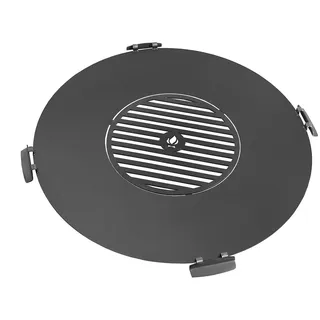 Cook King Grillplatte Ø 102 cm Rohstahl schwarz