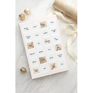 Einzelstück Adventskalender Echtschmuck Adventskalender 2025 – 925 Silber vergoldet – 24x Schmuck