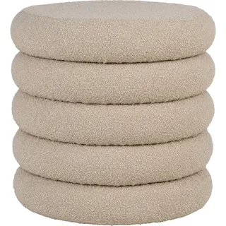 House Nordic Hocker Brooklyn Boucléstoff 40 x 40 x 40 cm Beige