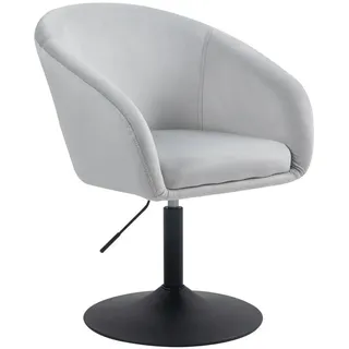 Svita Cocktailsessel SVITA JAMAIKA Samt 59 x 95 x 59 cm Grau höhenverstellbar