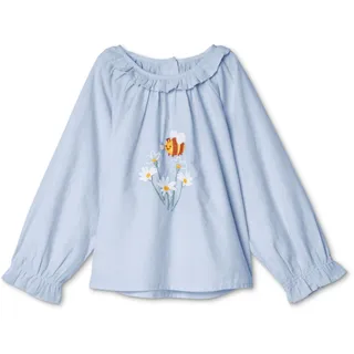 Tchibo - Kinder-Chambray-Bluse - Mädchen - Gr. 110/116 - hellblau