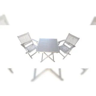 sedex möbel-handels-gesellschaft mbh & co. kg Linus Gartenlounge-Set 3-teilig weiß