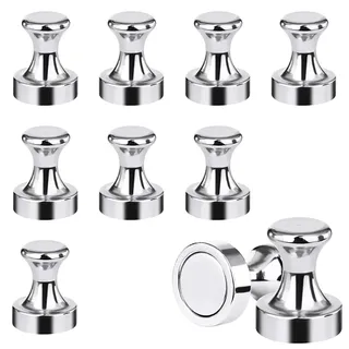 KOLZEMV Neodym Magnete Extra Stark 10 Stück magnete Mini Magnetenn 12 X 16mm, Magnete für Magnettafel, Starke Magnete für Kühlschrank, Stecktafel, Whiteboard (Nicht für Glasmaterialien geeignet)