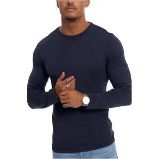 Tommy Hilfiger Original Ribbed Organic Cotton Langarm-T-Shirt Black Iris M