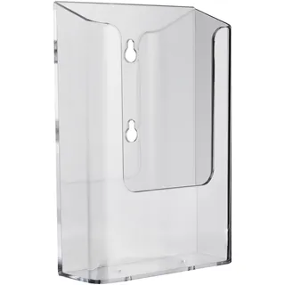 Wandprospekthalter, Polystyrol, transparent PTXD, 1 x 1/3 A4  | transparent, PS