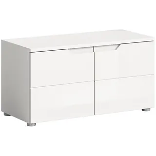 Home Affaire Sitzbank Capri Hochglänzend Weiß 80 x 43 x 37 cm
