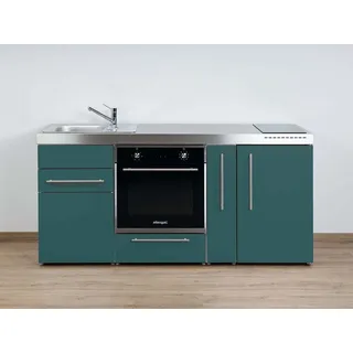 Stengel Küchenzeile MPB 180 A mit Kühlschrank und Backofen und Induktionskochfeld, Miniküche Premiumline, 180 cm