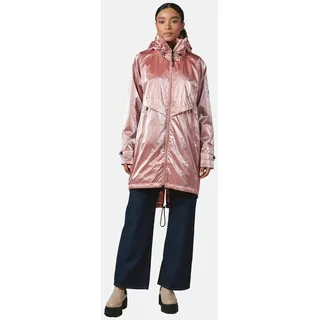 Ragwear glänzender leichter Damen Übergangsmantel reflektierender Parka oversize im Metallic-Look mit Kapuze Frodik Shine YOUMODO Old Pink Gr. S - S