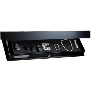 Auosxny Wandboard mit Geheimfach, Magicflap Designer Regal mit Geheimfach, Verstecktes Fach Möbel, für Wohnzimmer oder Büro (Schwarz)(Black)