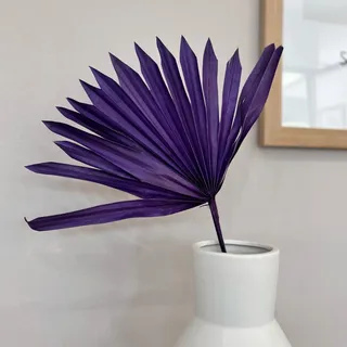Lykke & You Palmblatt, Lila, Naturmaterialien, 40 cm, Dekoration, Blumen & Zubehör, Trockenblumen